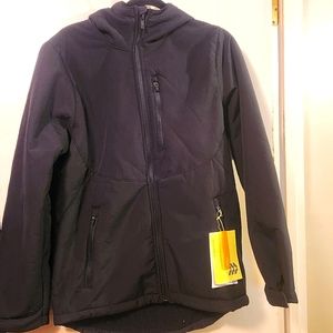 NWT- All in Motion- Lined Sherpa Jacket- Black- Small- Basic- Warm- Functional